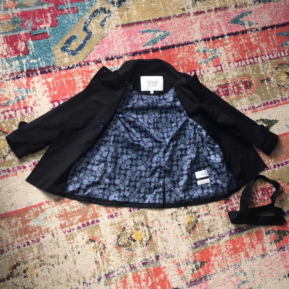 Coach short trench coat - Picture 2 of 7